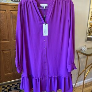 Hobbs London Purple Dress